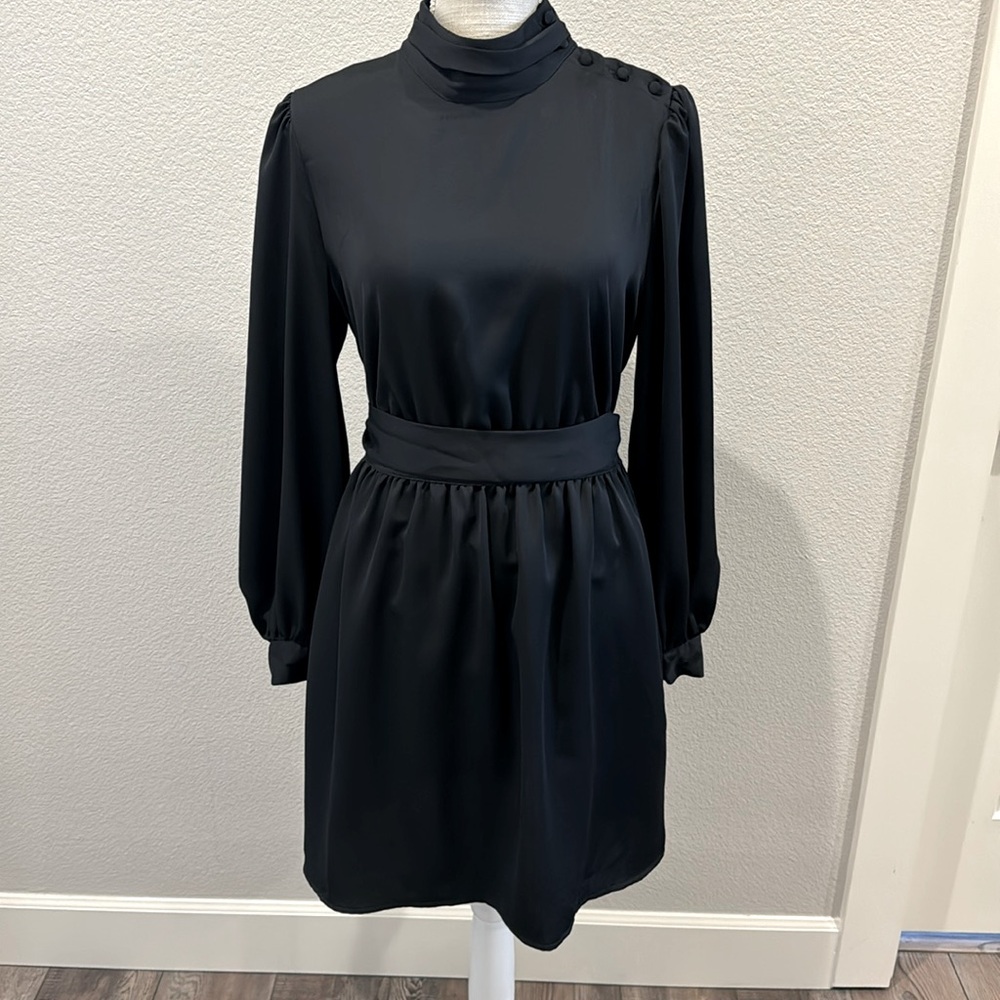 Who what wear black turtleneck dress